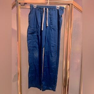 WonderWink Wonder Work Teal Blue Cargo Scrub Pants Size M